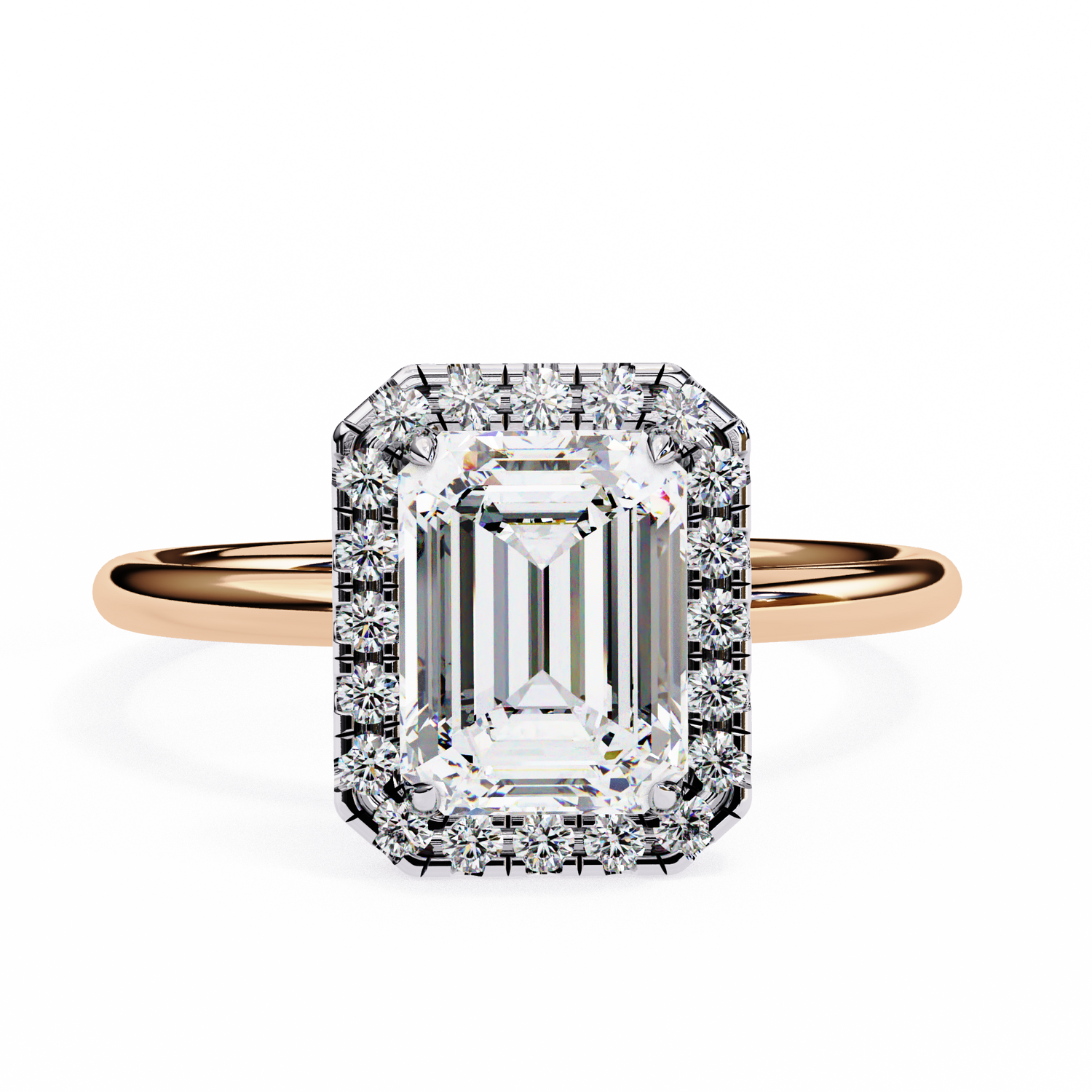Crystal Emerald Solitaire Ring