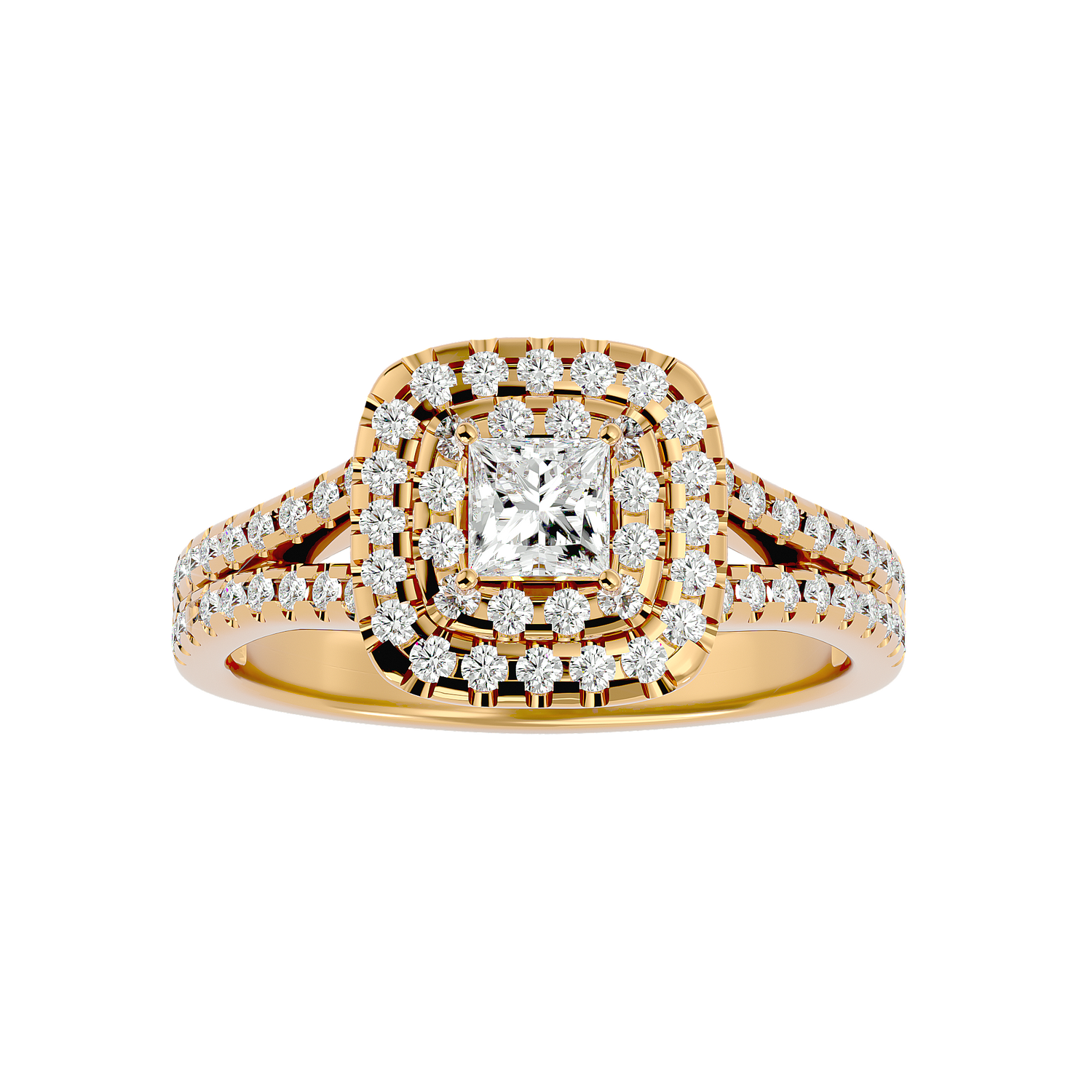Beatrice Diamond Halo Ring