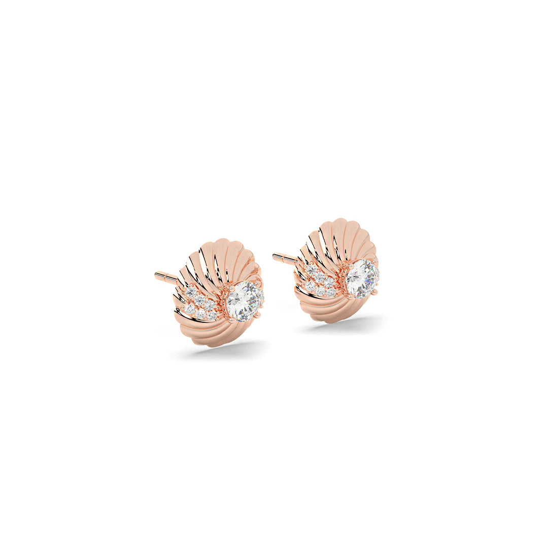 Solar Halo Stud Earrings