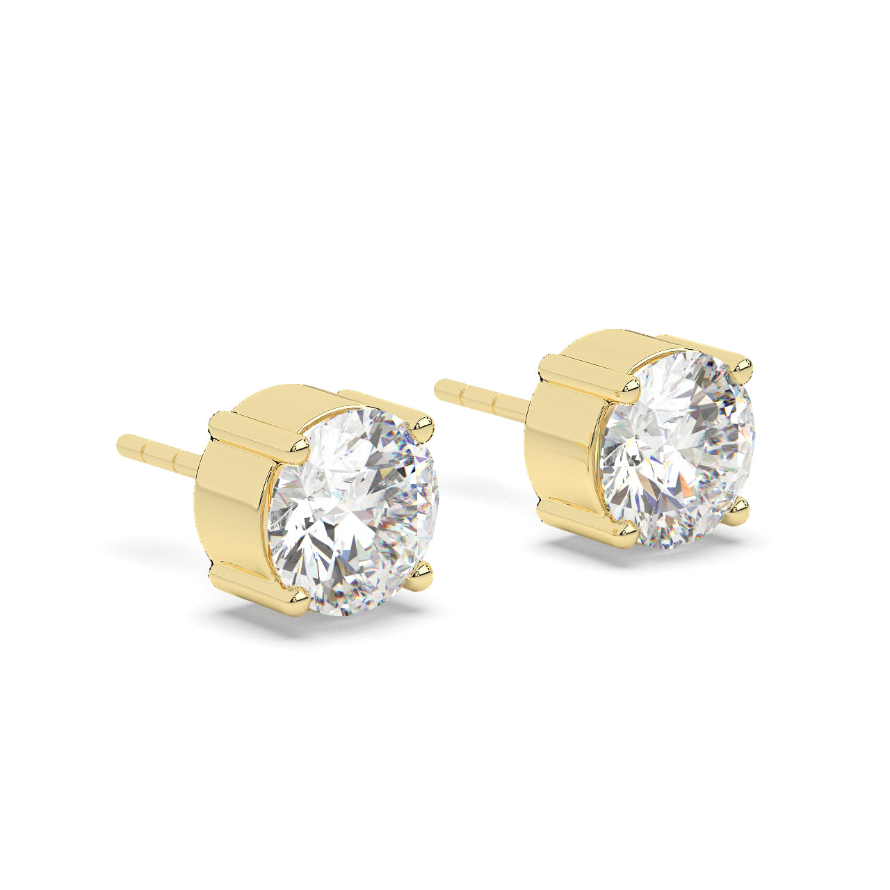 5 Ct Solitaire Studs
