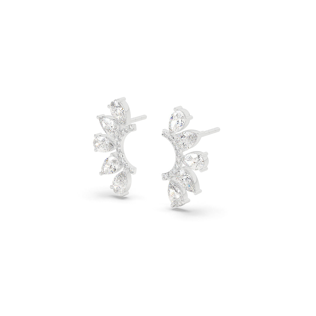 Flutter Leaf Stud Earrings