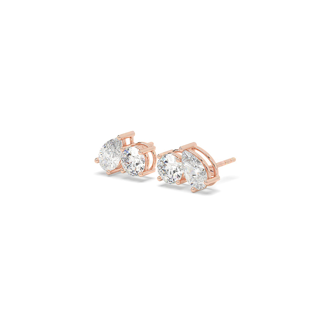Toi et Moi Stud Earrings
