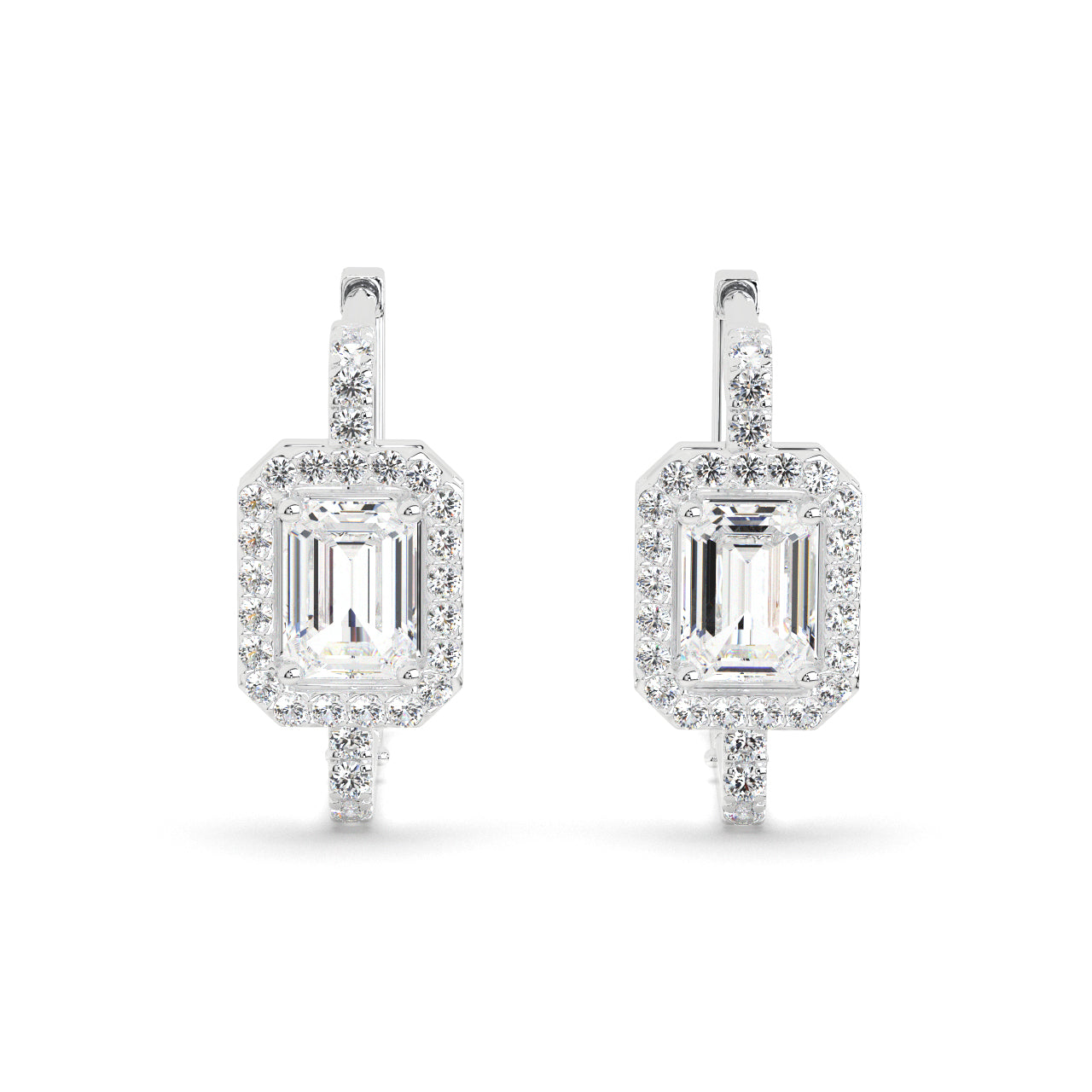 Eternal Emerald-Cut Drop Earrings