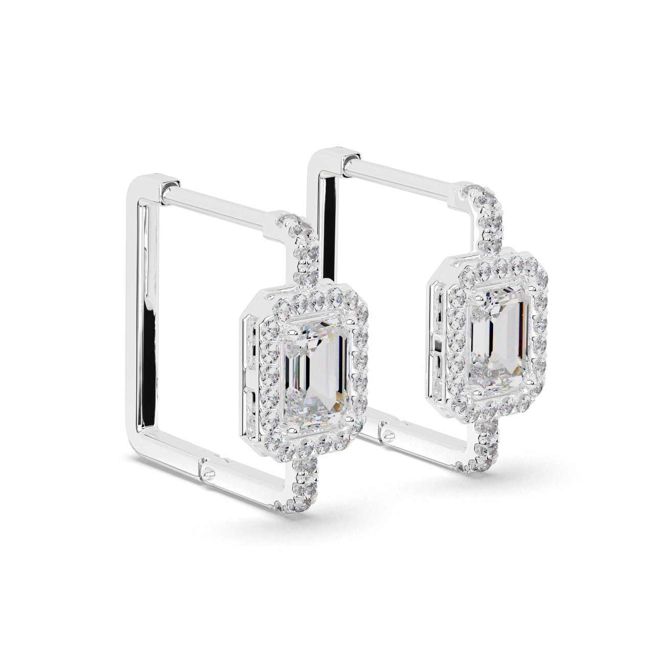 Eternal Emerald-Cut Drop Earrings