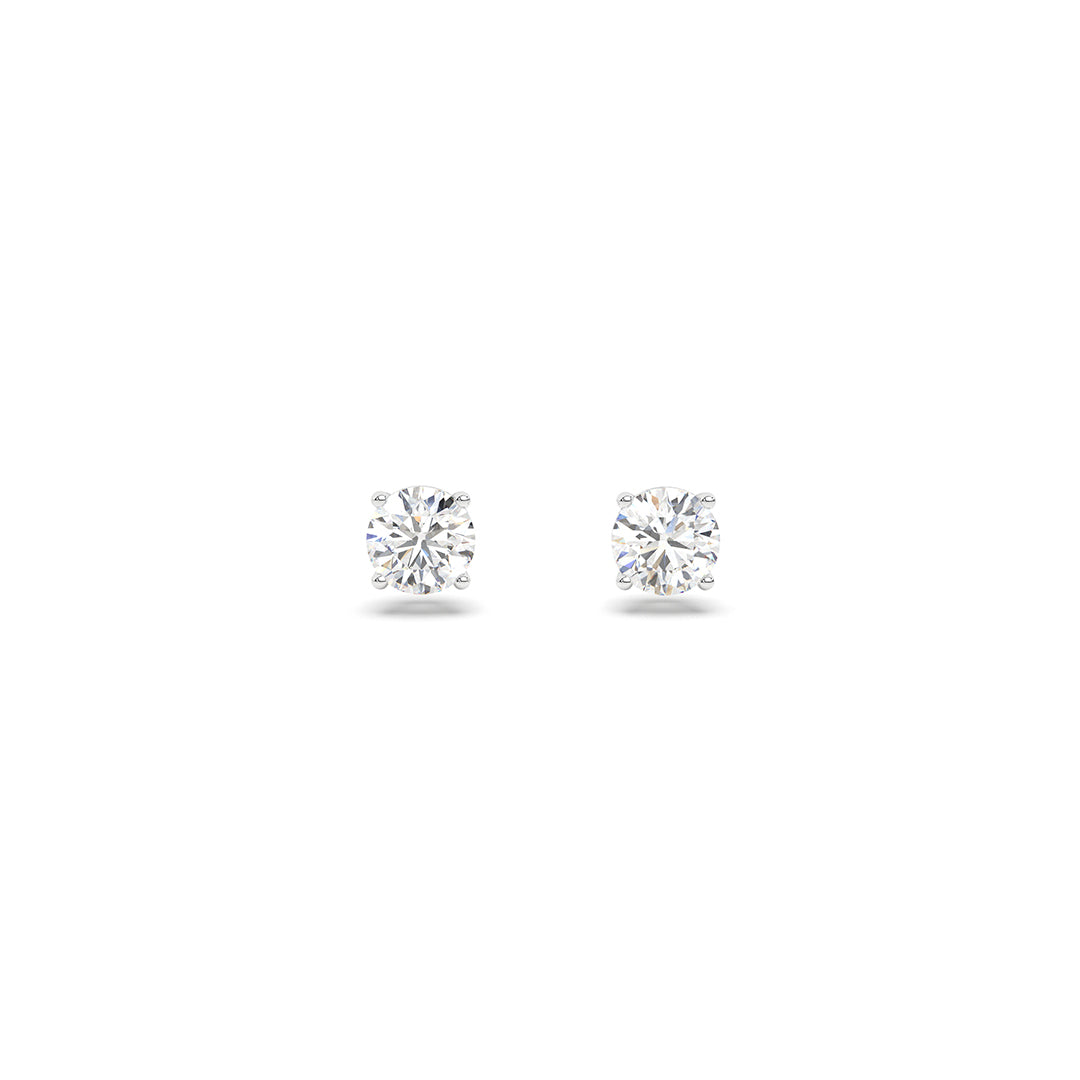 3 ct Round Solitaire Stud Earrings