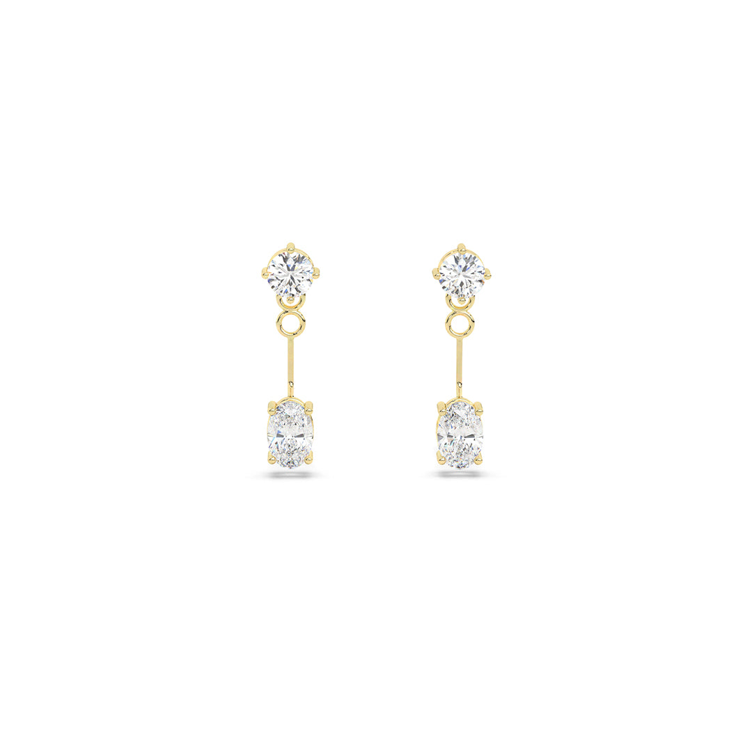 Swing Drop Stud Earrings