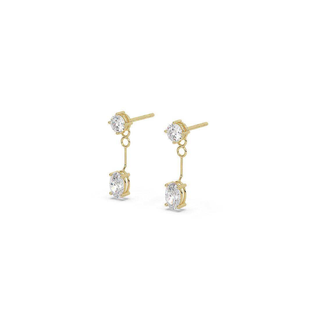 Swing Drop Stud Earrings