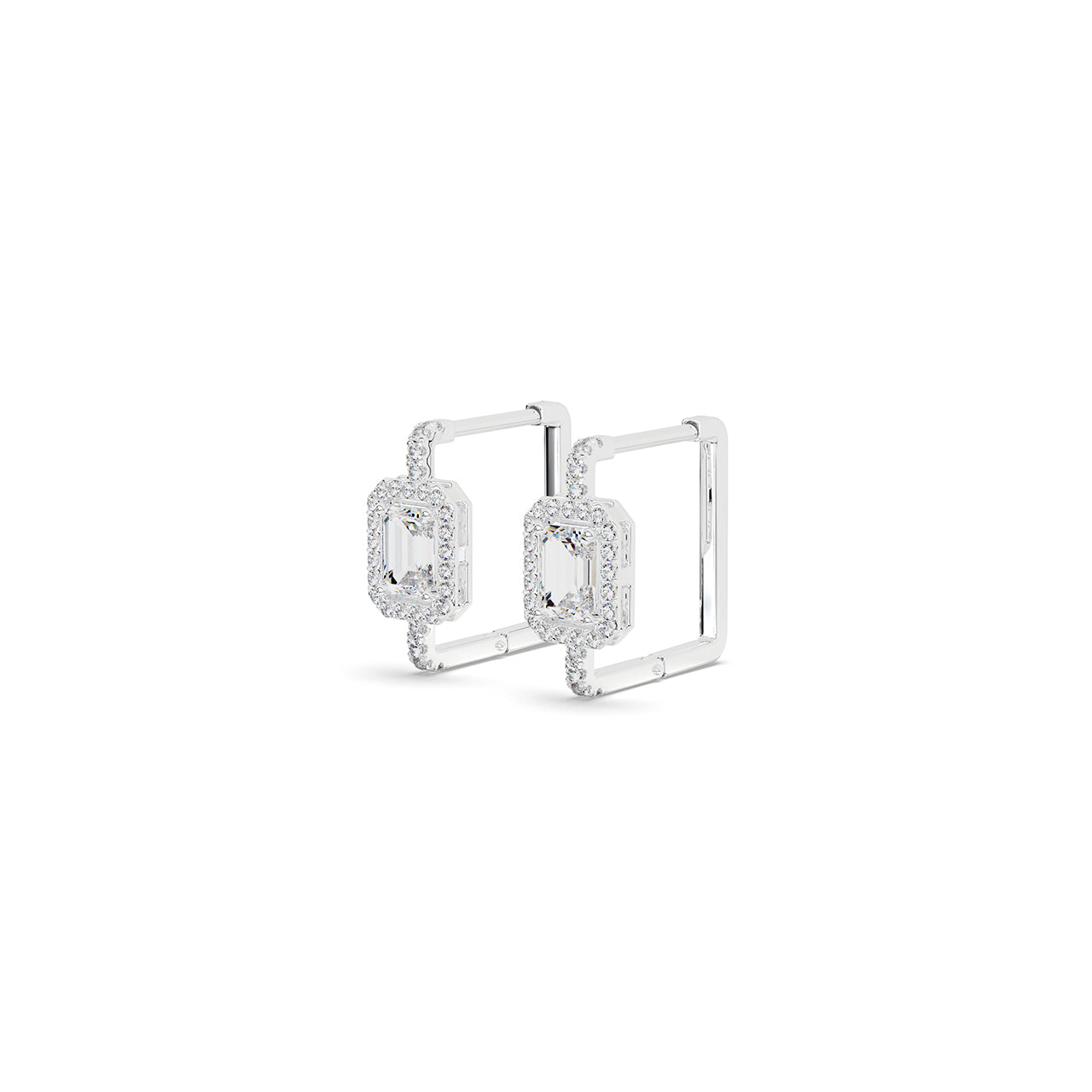Eternal Emerald-Cut Drop Earrings