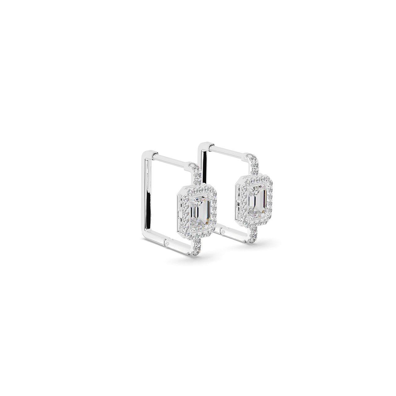 Eternal Emerald-Cut Drop Earrings
