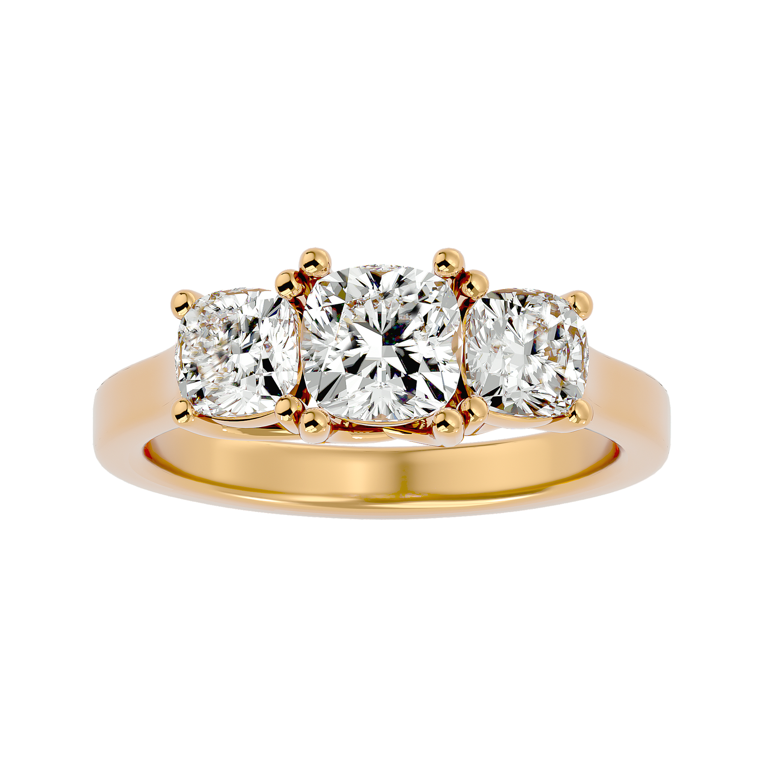 Silvia Elegant Three Stone Diamond Ring