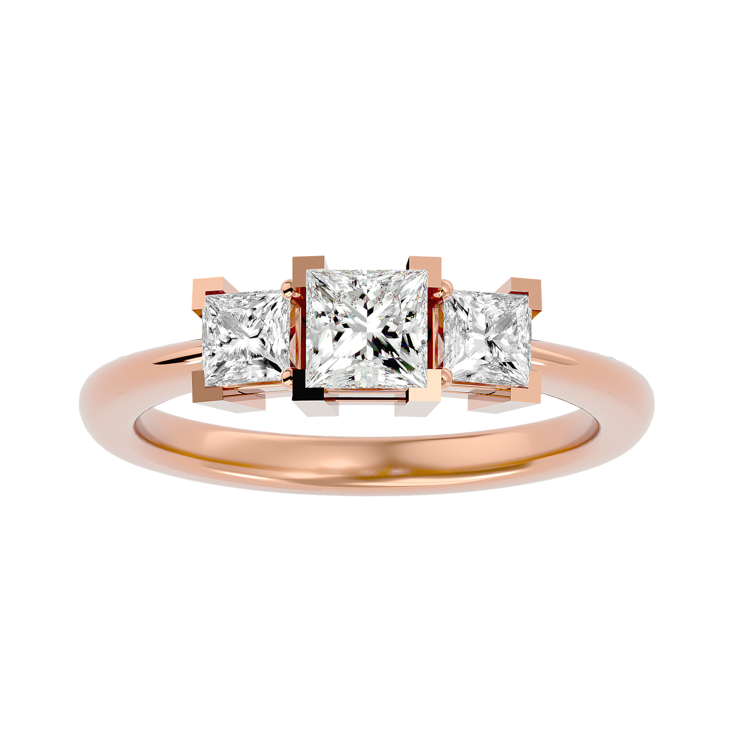 Valentina Classic Three Stone Diamond Ring
