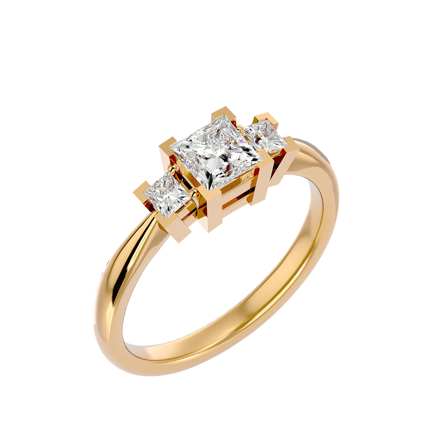 Verity Elegant Three Stone Diamond Ring