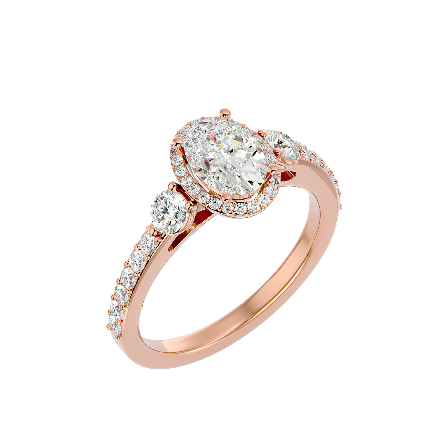 Bernice Diamond Halo Ring