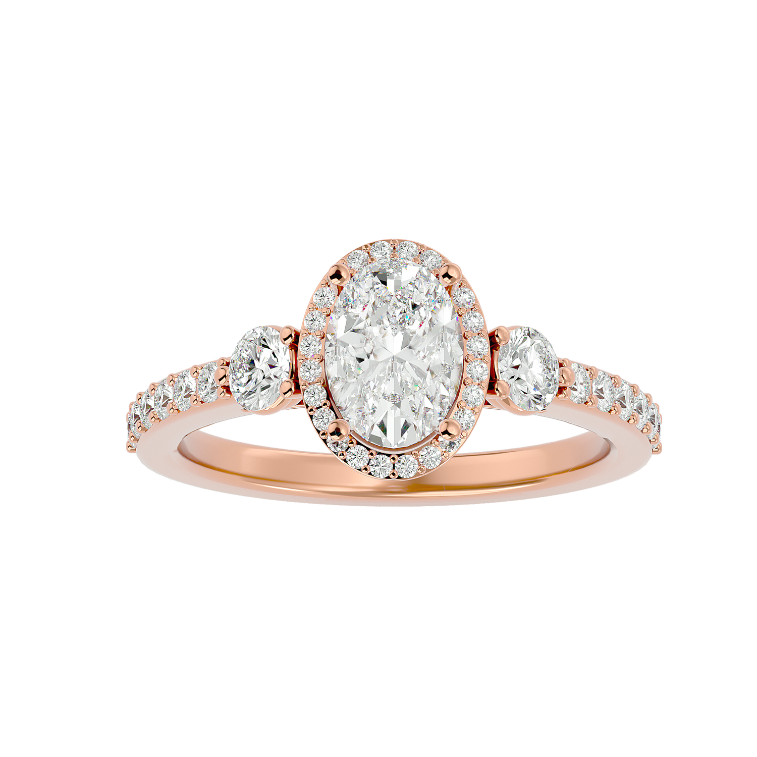 Bernice Diamond Halo Ring