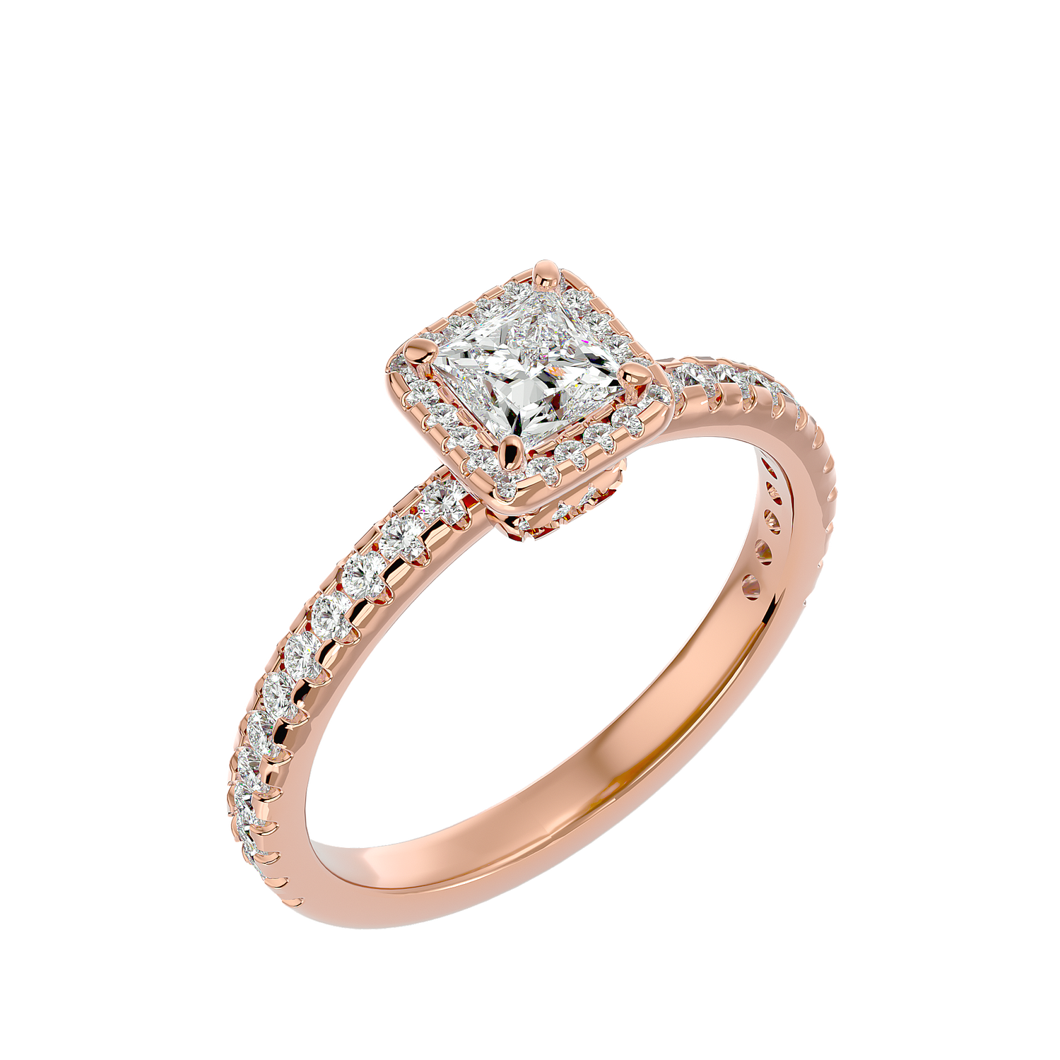 Frederica Diamond Halo Ring