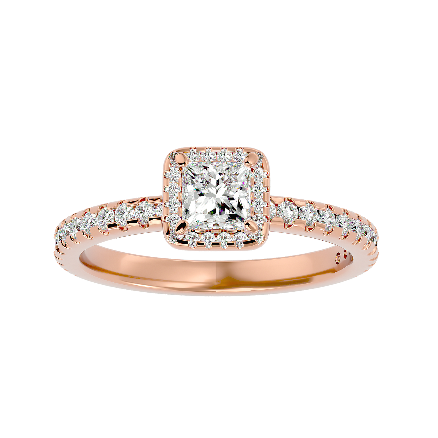 Frederica Diamond Halo Ring