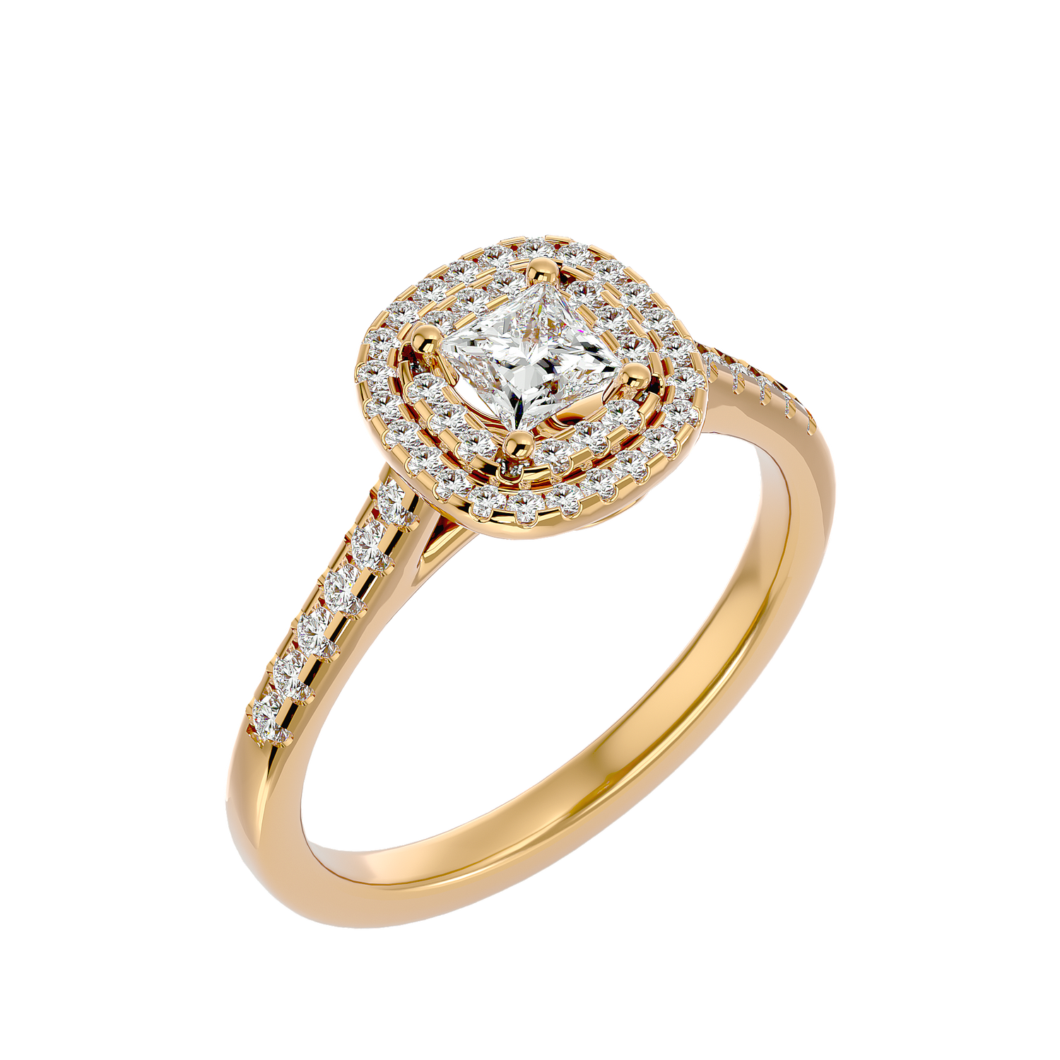 Gwendolyn Diamond Halo Ring