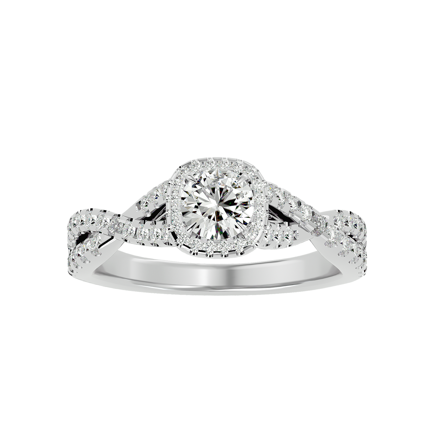 Hannah Diamond Halo Ring