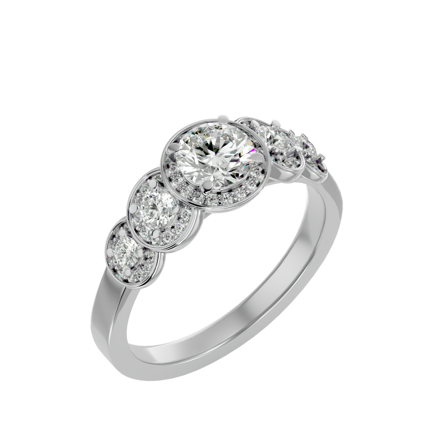 Addison Diamond Halo Ring