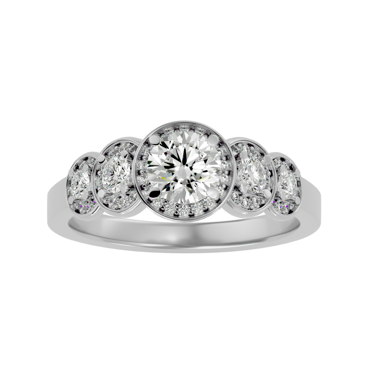 Addison Diamond Halo Ring