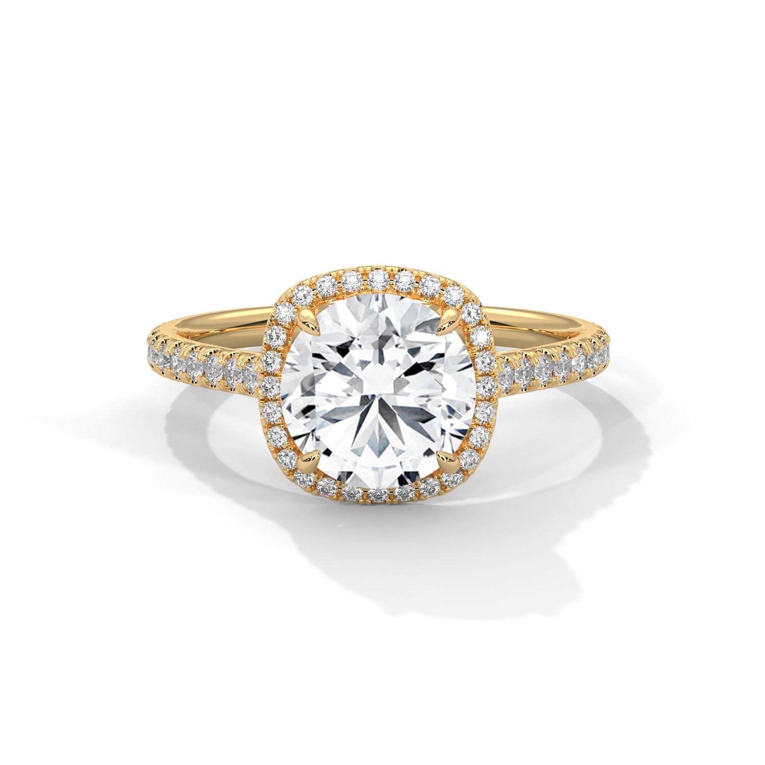 Violet Solitaire Ring