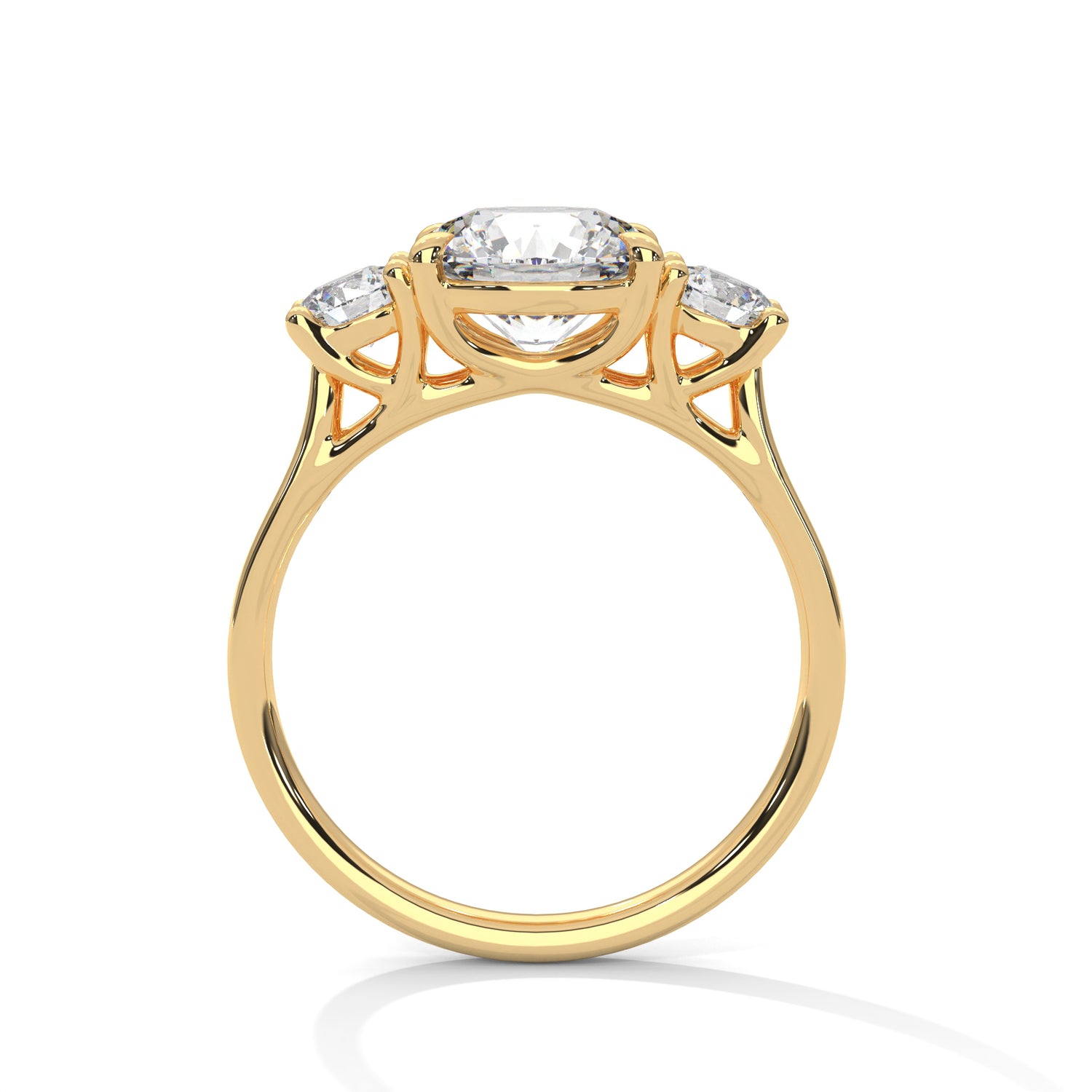 Lucy Classic Three Stone Diamond Ring