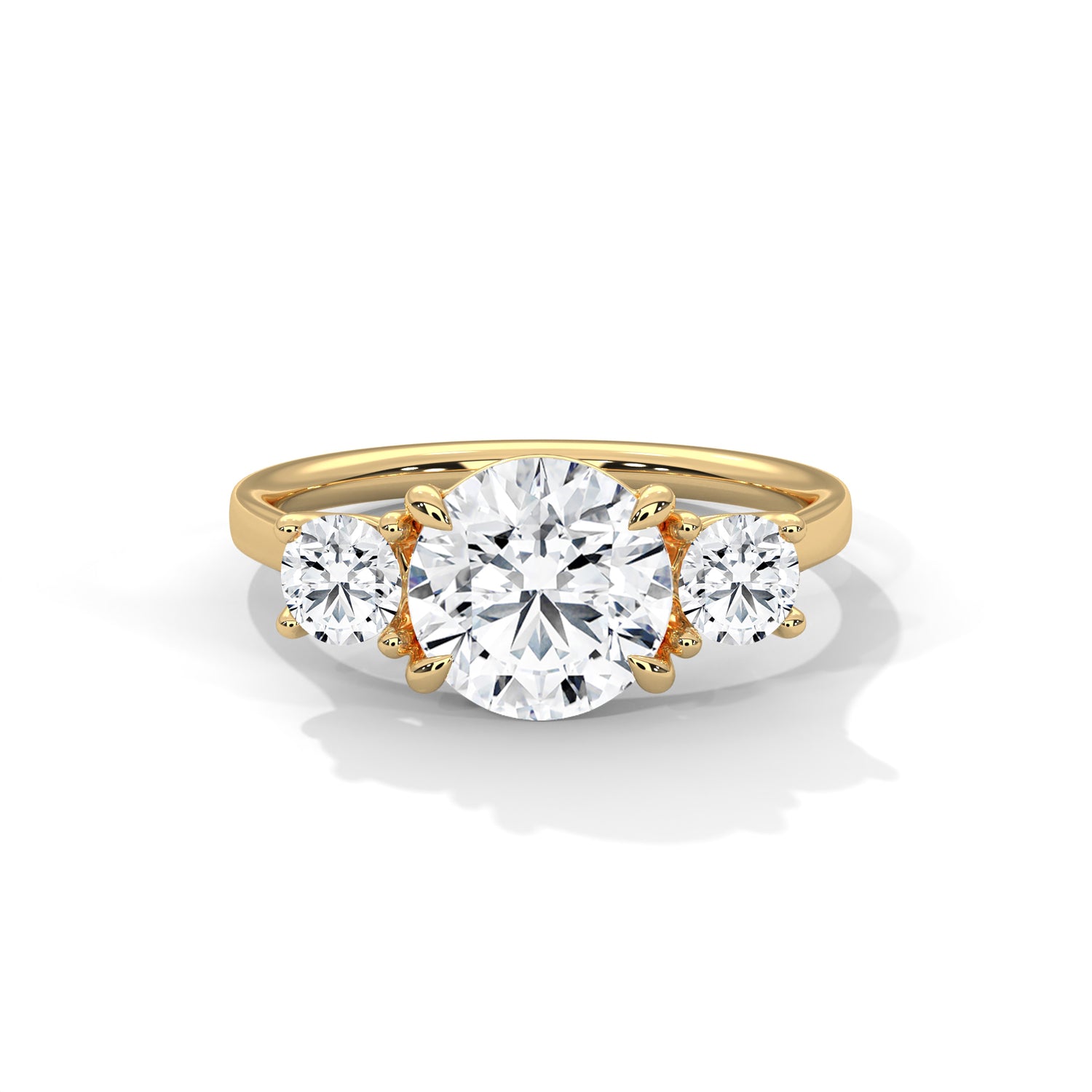 Lucy Classic Three Stone Diamond Ring