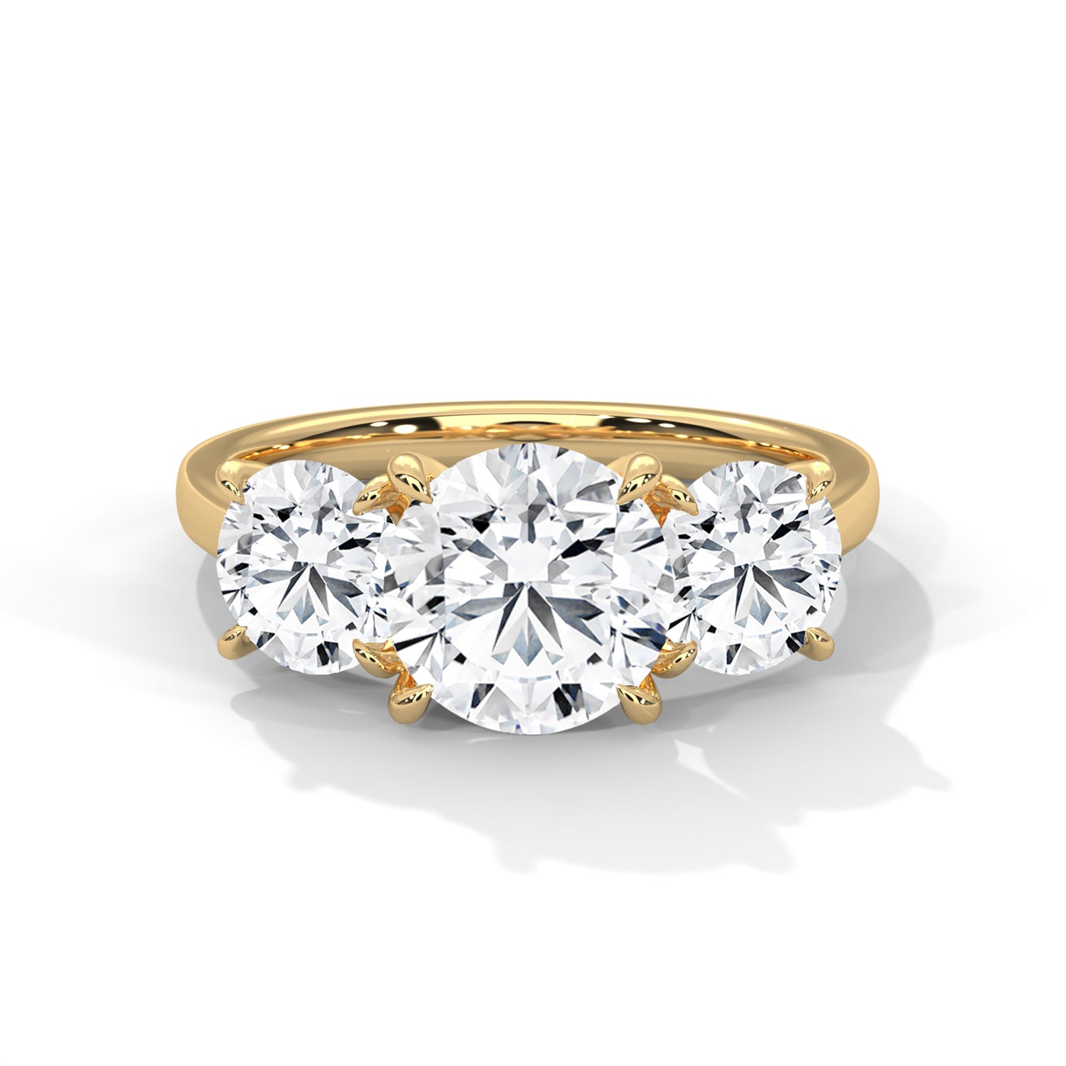 Everly Timeless Three Stone Diamond Ring