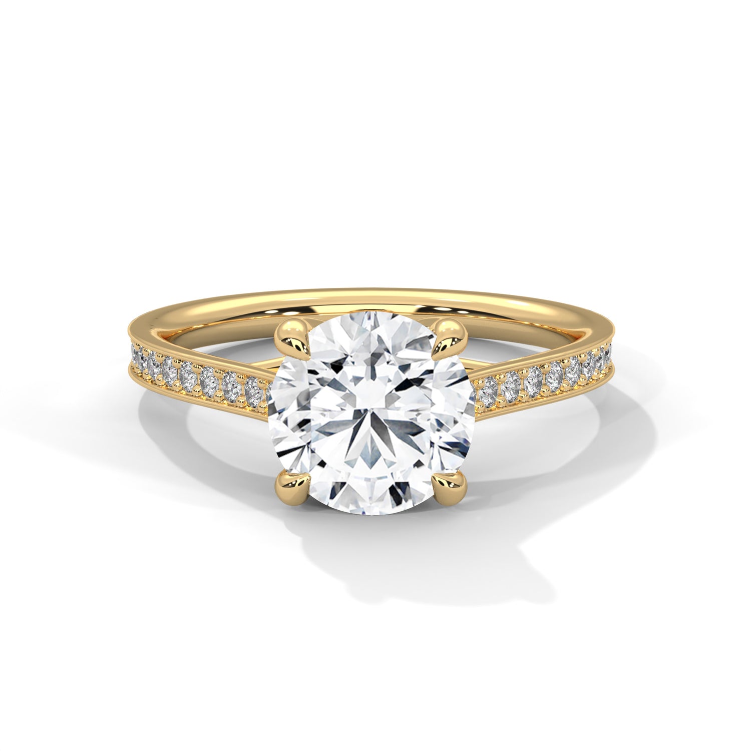 Itzayana Round Solitaire Ring