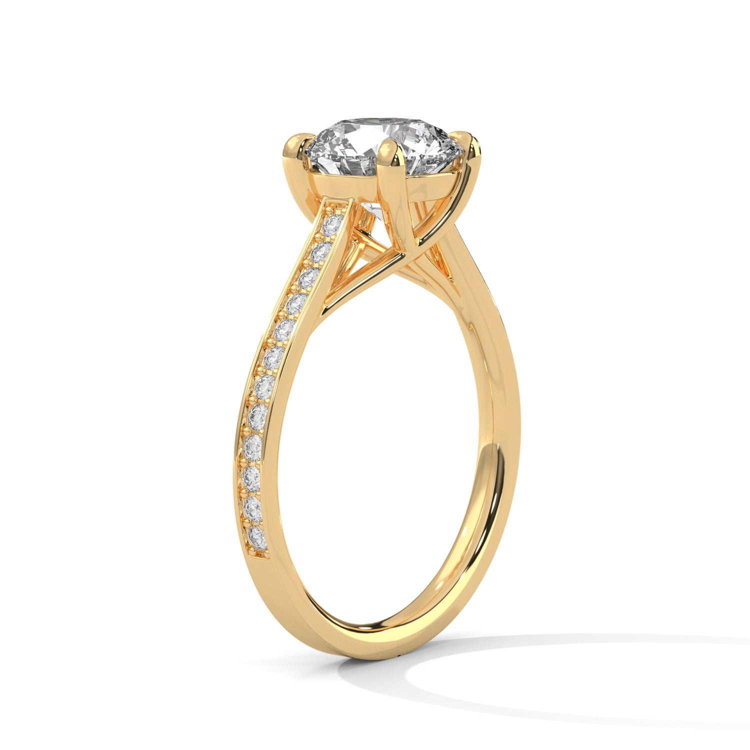 Itzayana Round Solitaire Ring