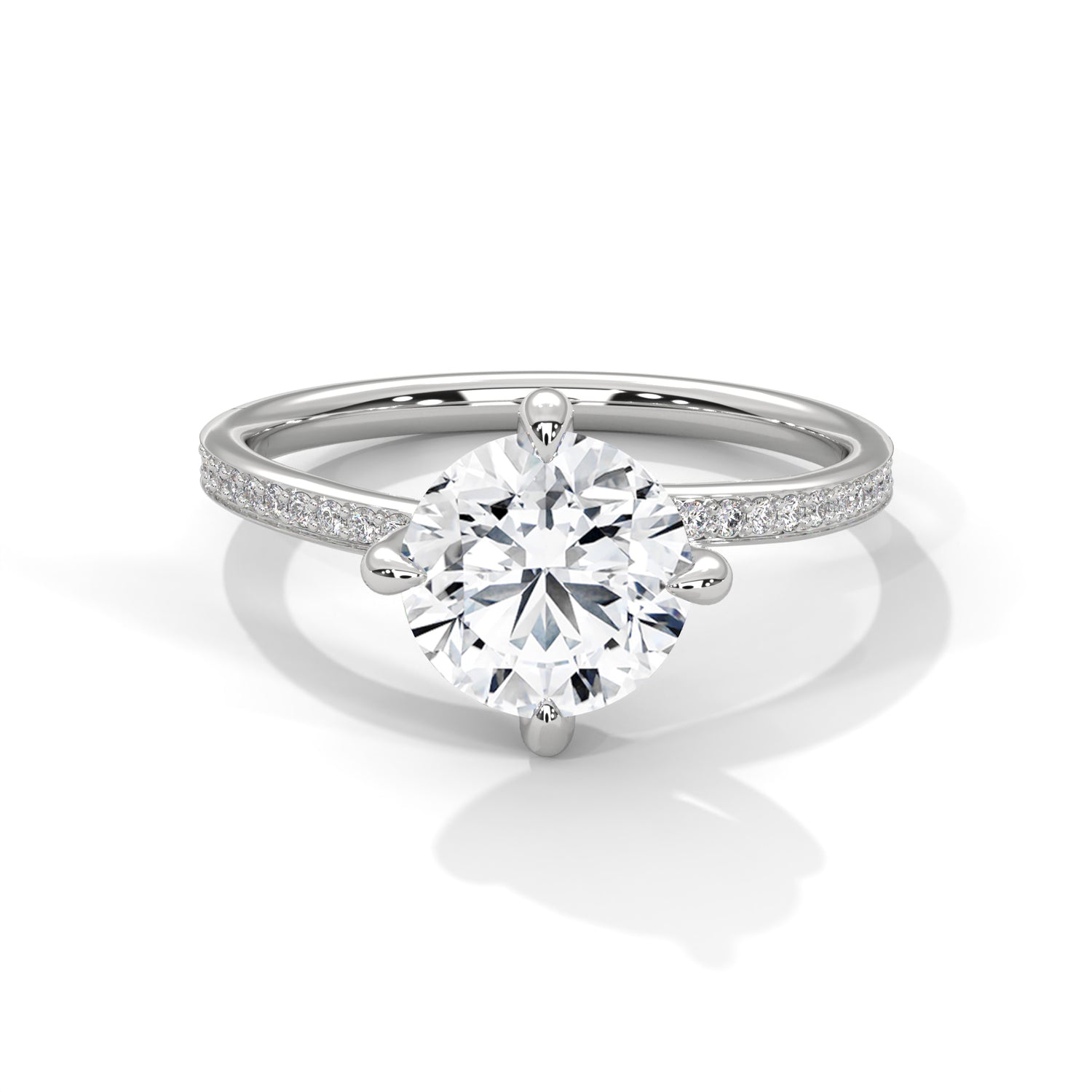 Zaria Round Solitaire Ring