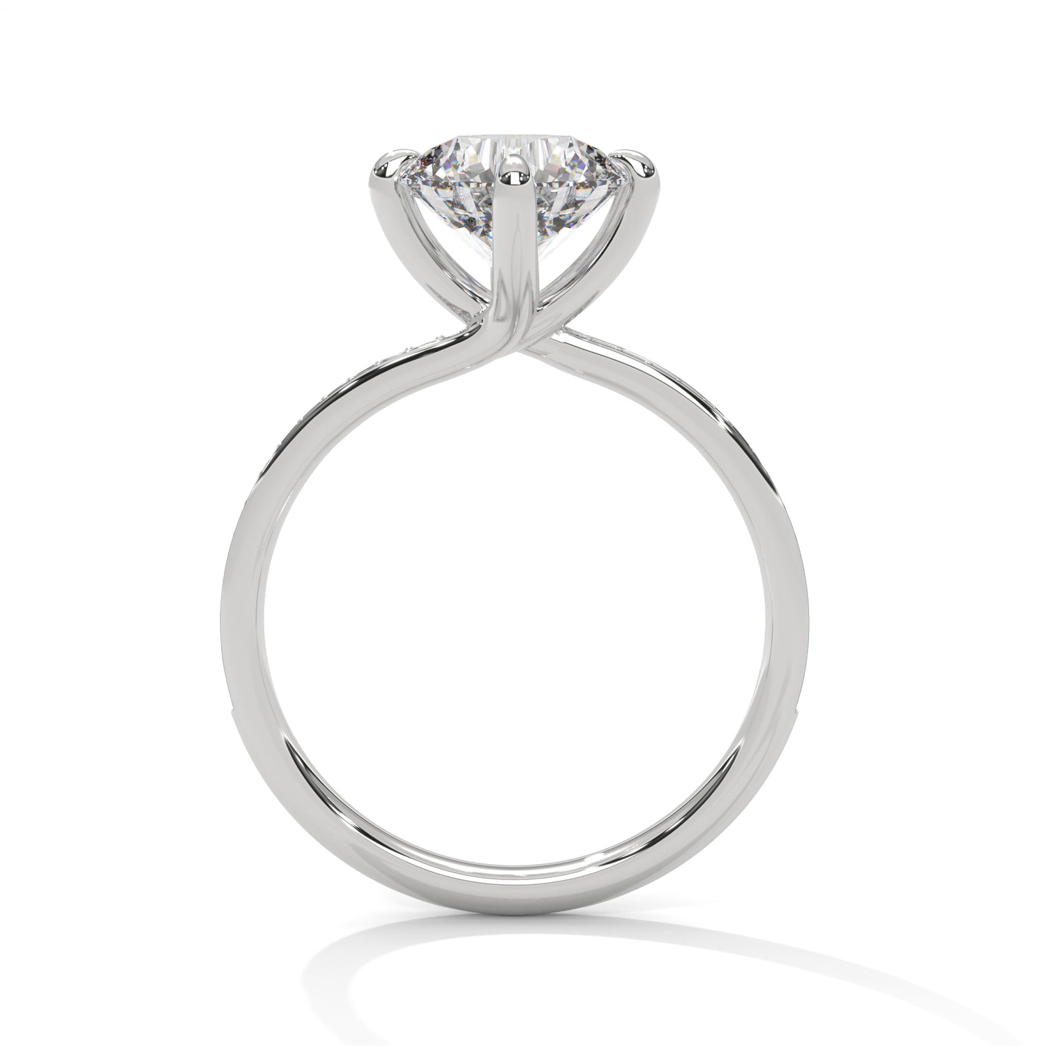 Zaria Round Solitaire Ring