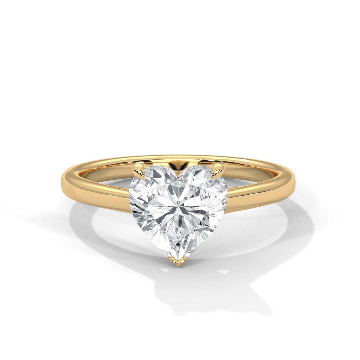 Jayde Heart Solitaire Ring