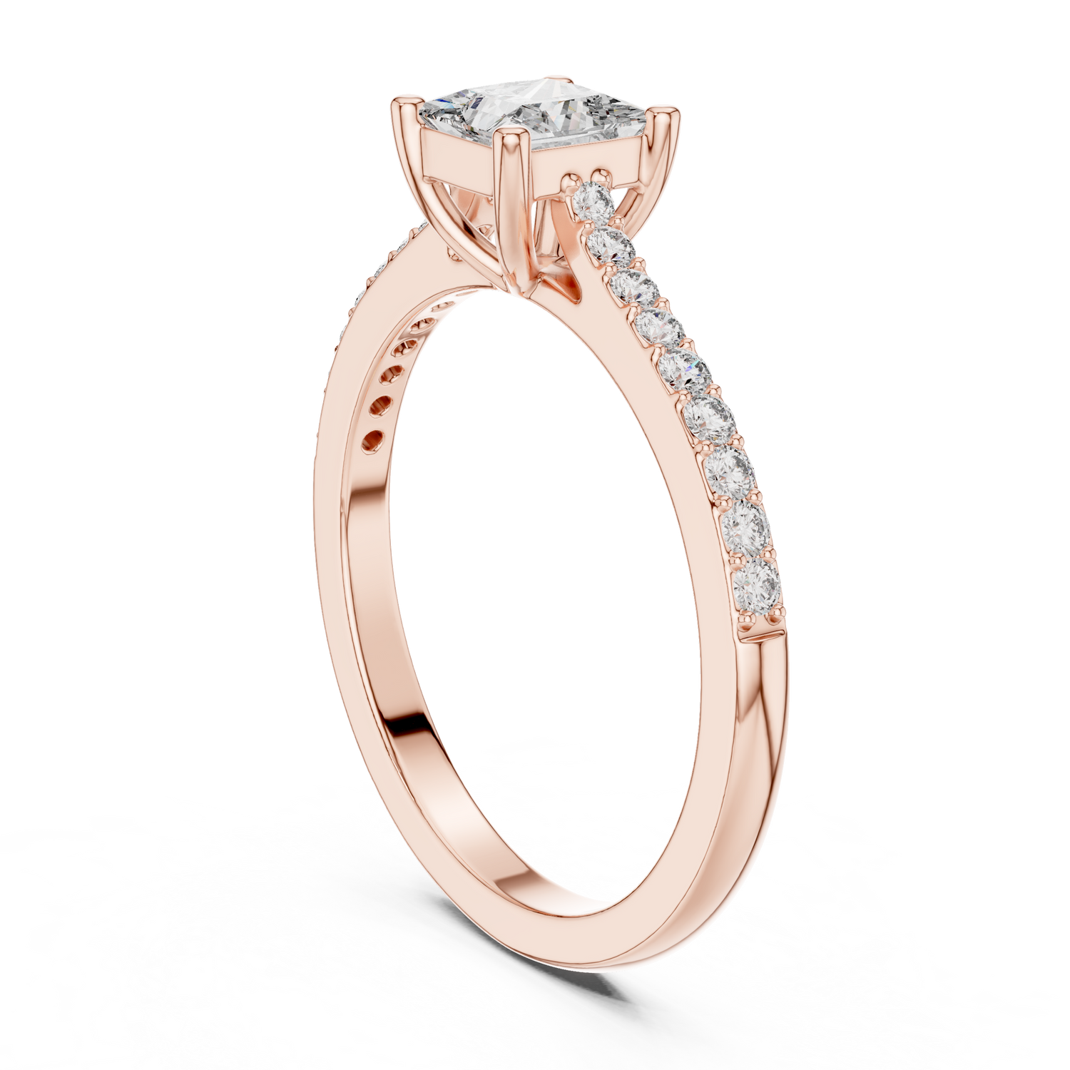 Lara Princess Solitaire Ring