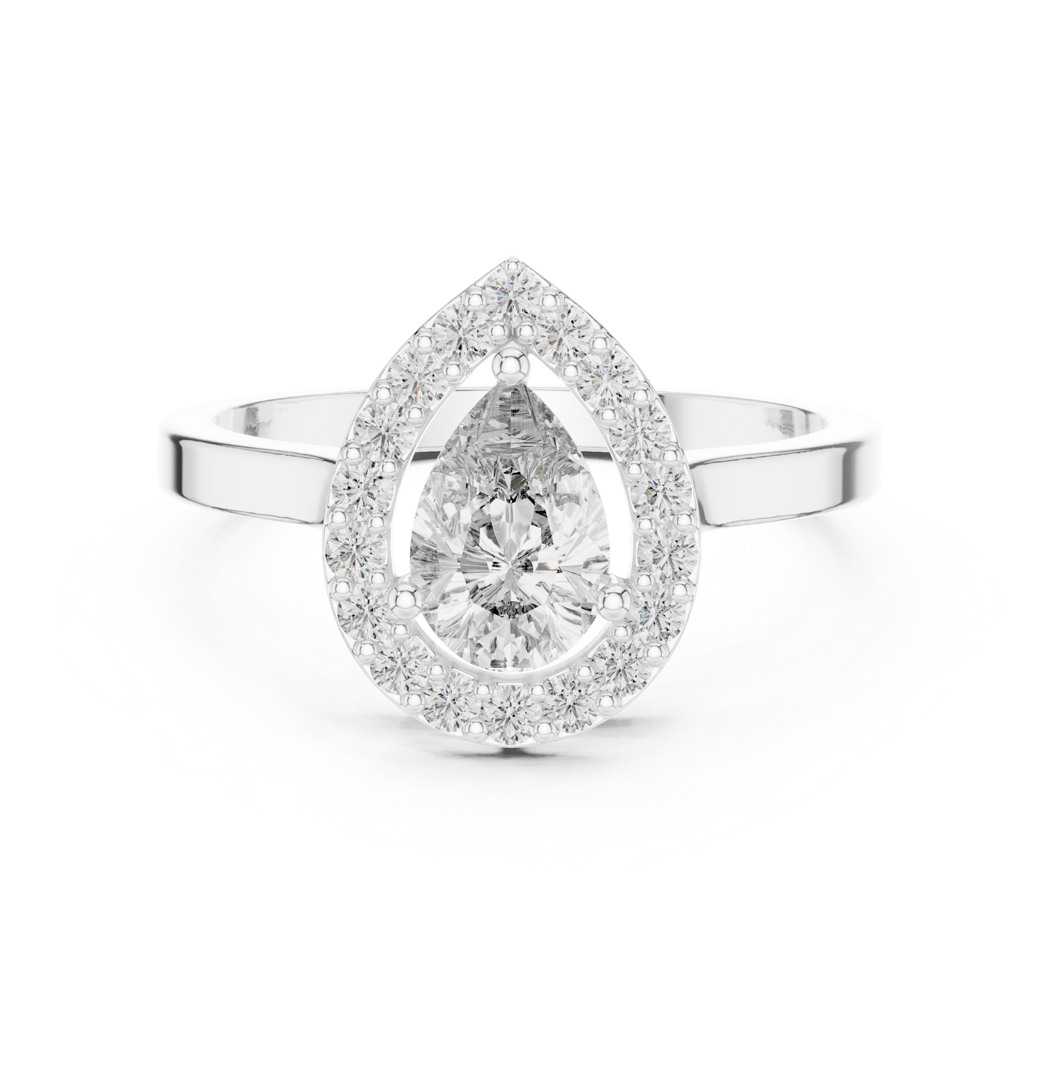 Haisley Pear Solitaire Ring