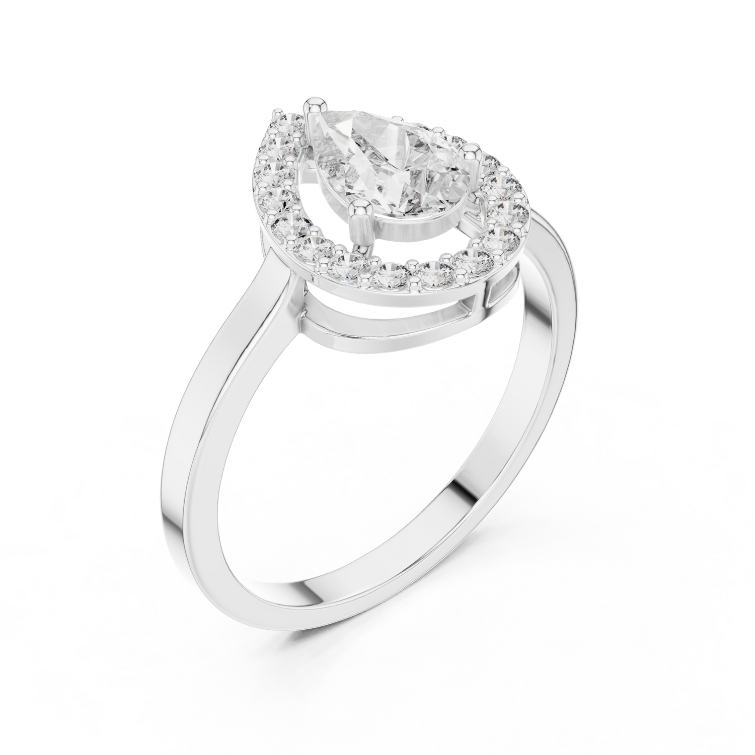 Haisley Pear Solitaire Ring