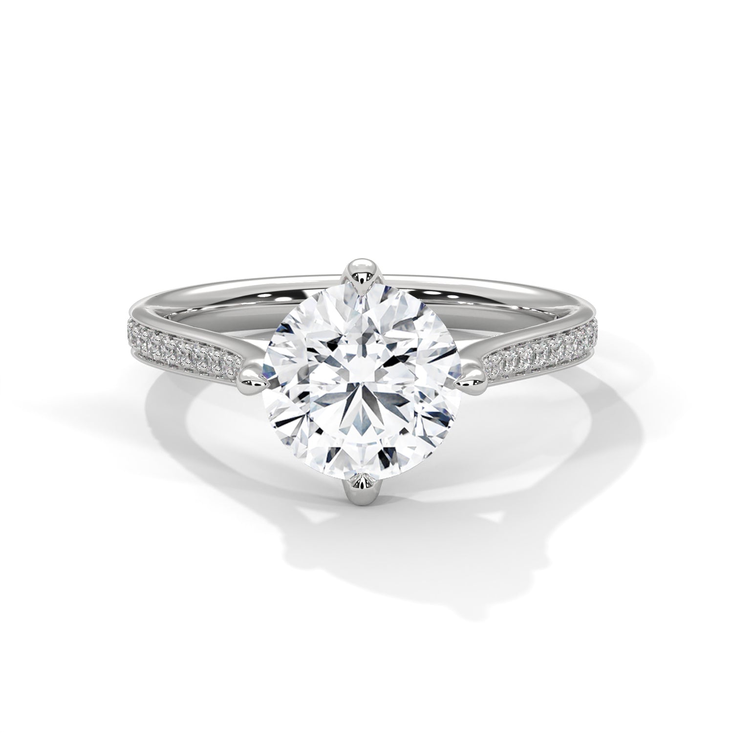 Hadlee Round Solitaire Ring