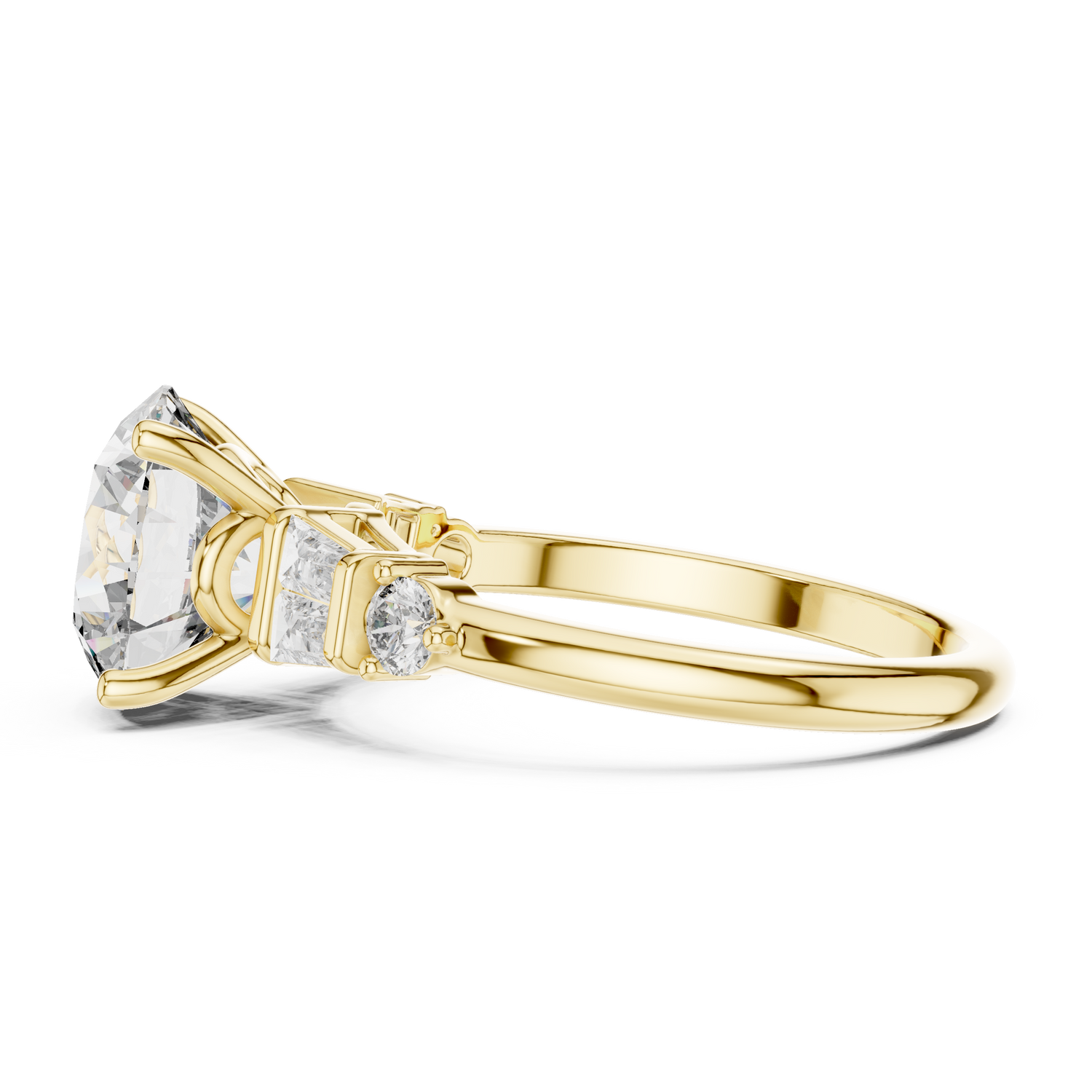 Violet Solitaire Ring
