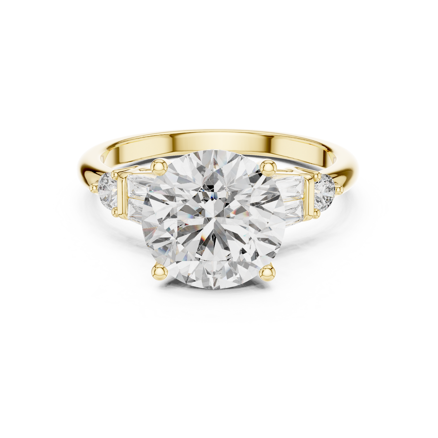 Violet Solitaire Ring