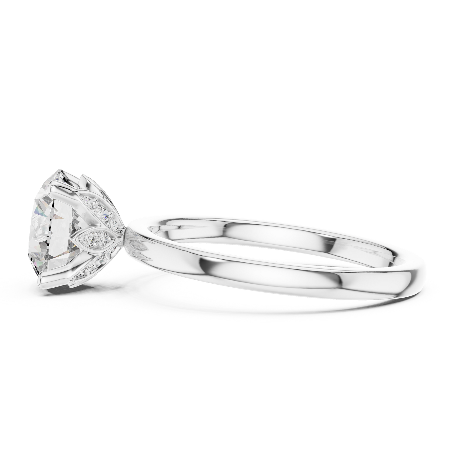 Willow Solitaire Ring
