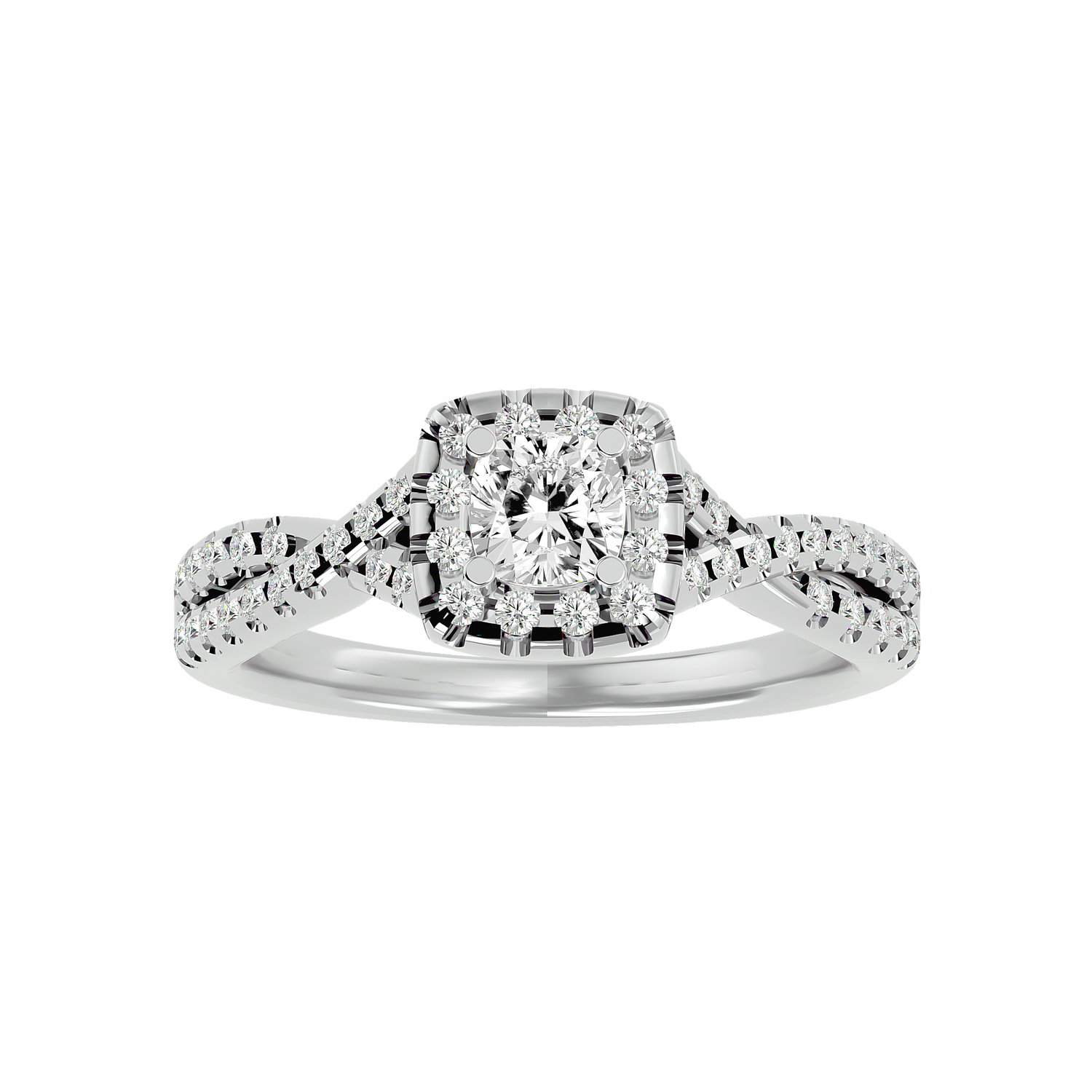 Bijou Diamond Halo Ring