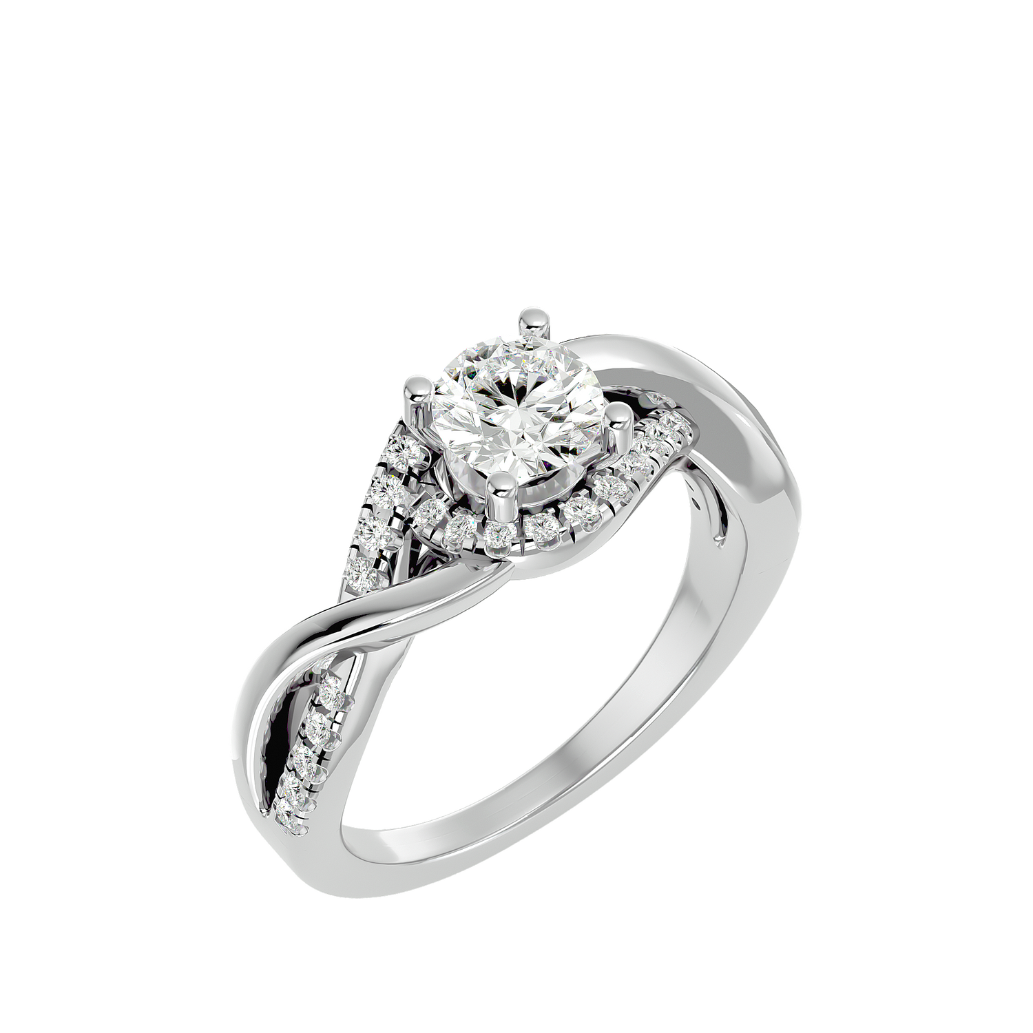 Brigitte Diamond Halo Ring