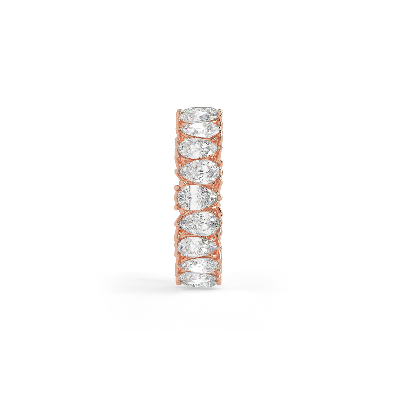 Mirage Bloom Ring with Pear-Shaped Diamonds