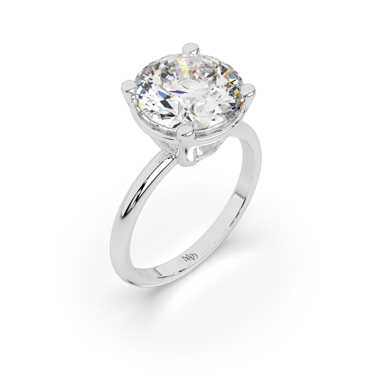 4 Ct Round Solitaire Ring