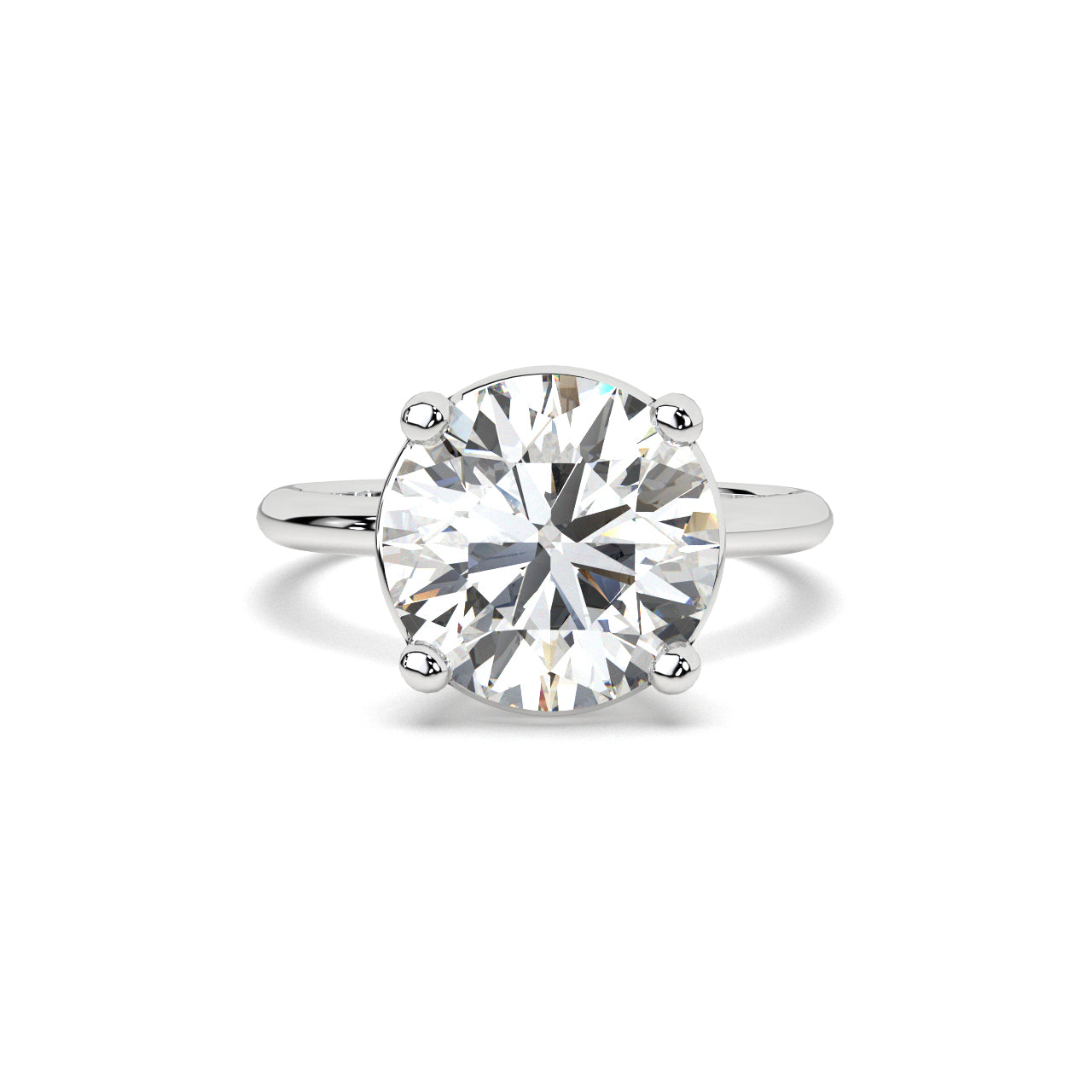 4 Ct Round Solitaire Ring