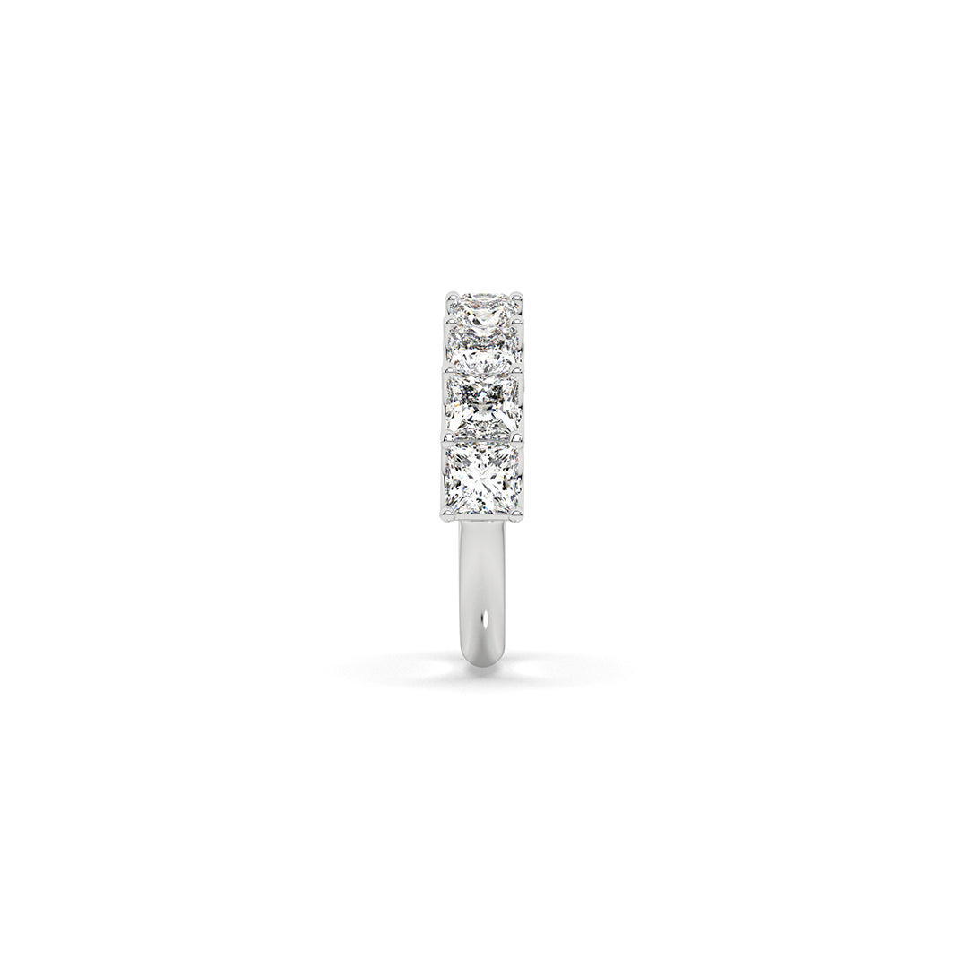 Nine 0.33 ct Princess Stones Half-Eternity Ring