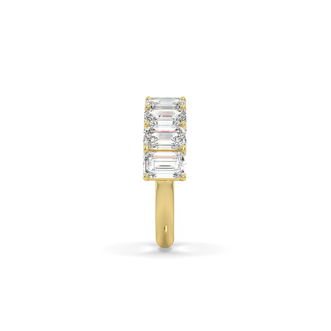 0.33 ct Emerald Half-Eternity Ring