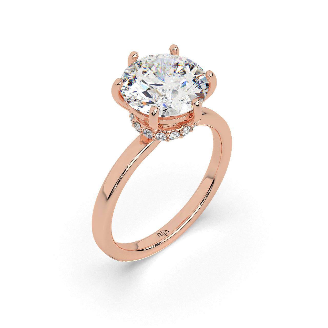 2.8 Ct Crown Solitaire Ring
