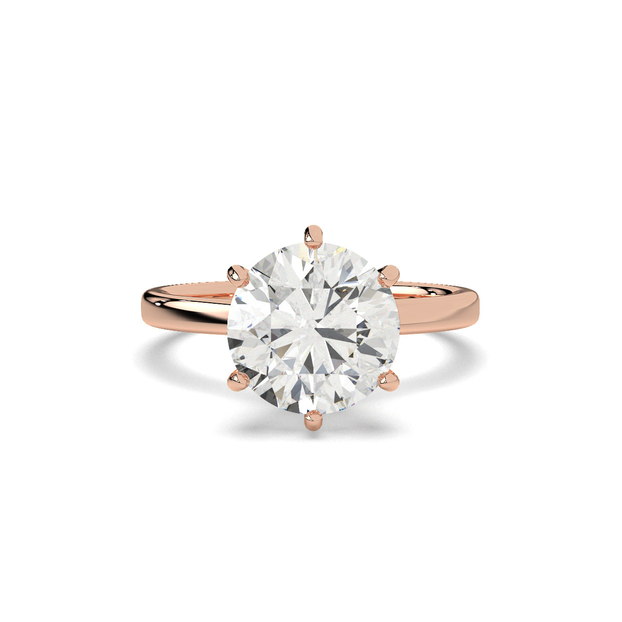 2.8 Ct Crown Solitaire Ring