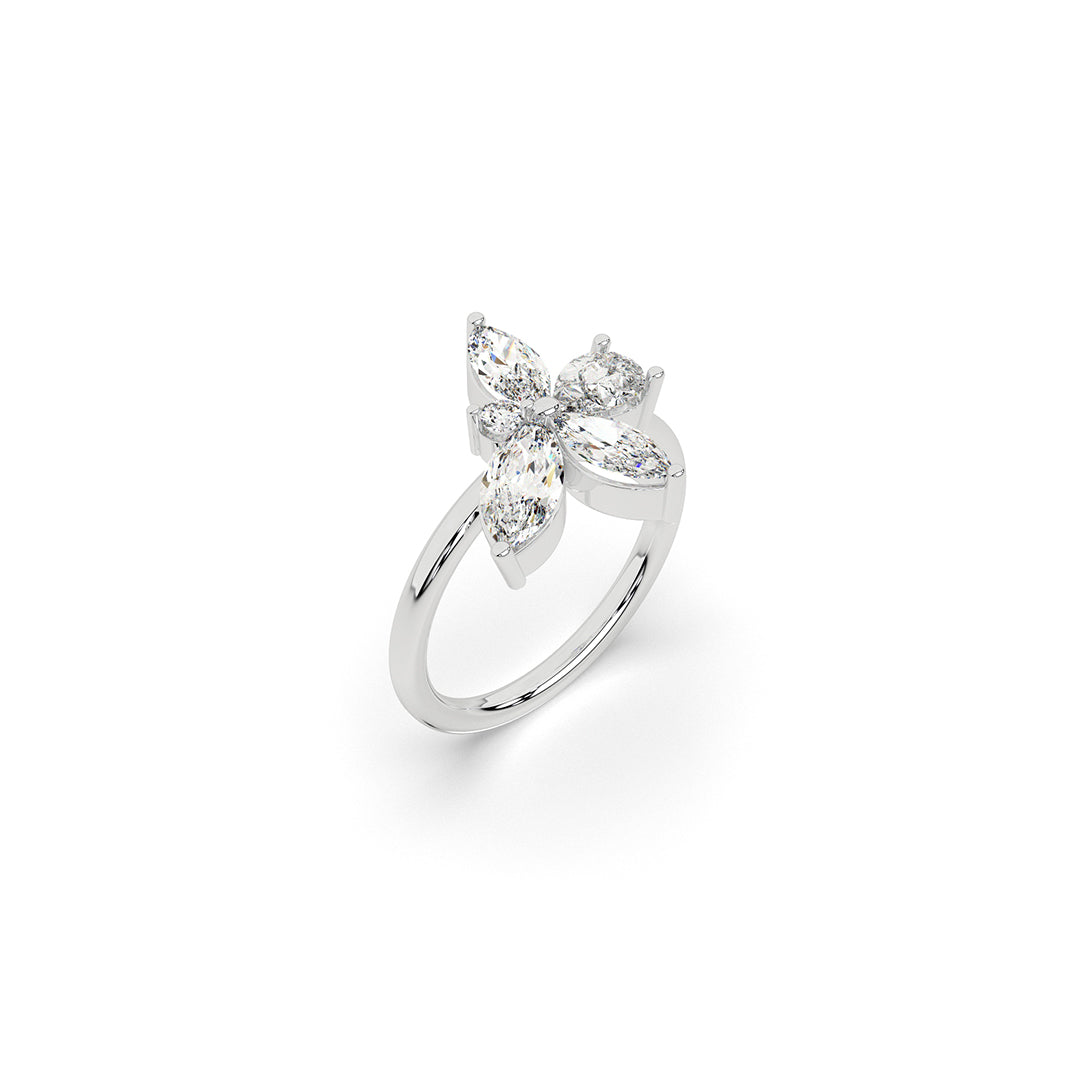 Diamond Fleur Ring